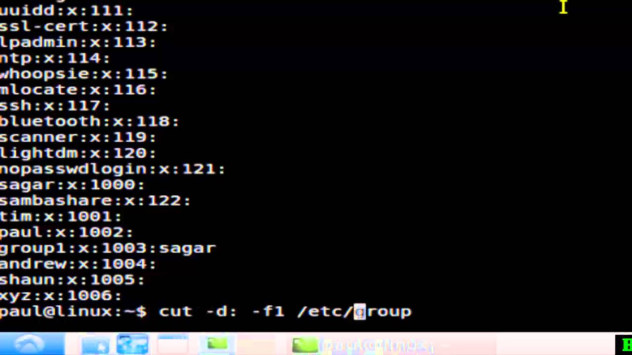 How to list all groups in Linux