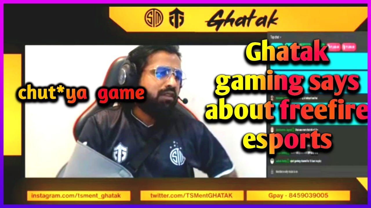 Ghatak gaming say's about free fire esports