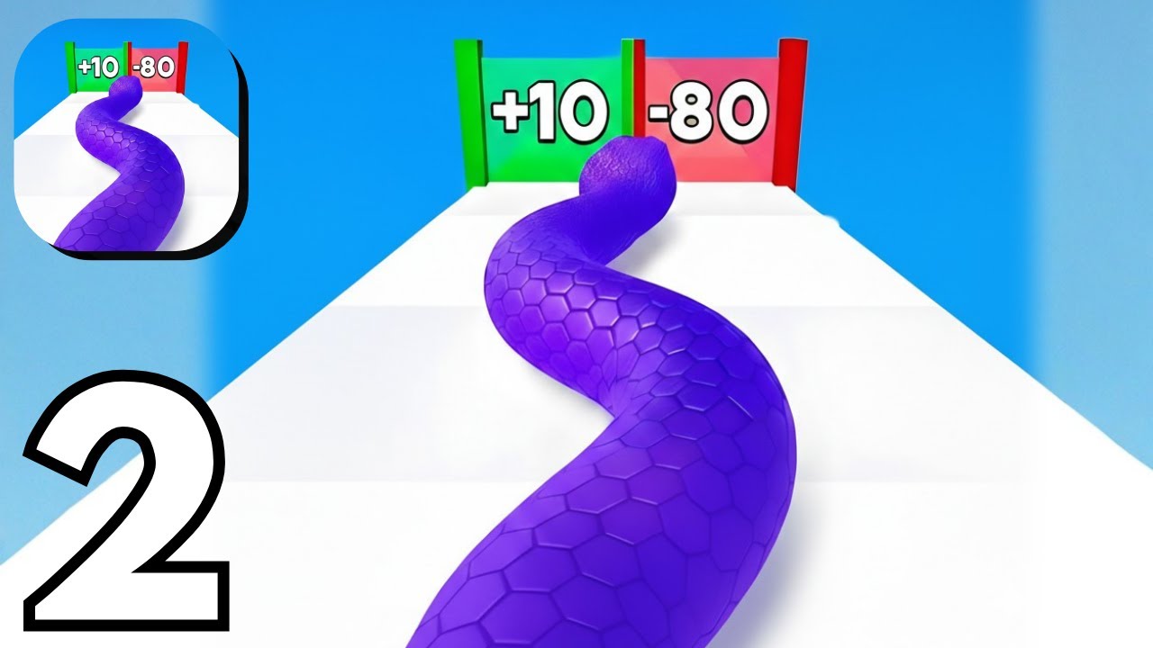 Snake Run Race - Gameplay Walkthrough Part 2 Guide New Update Review (Android ios)