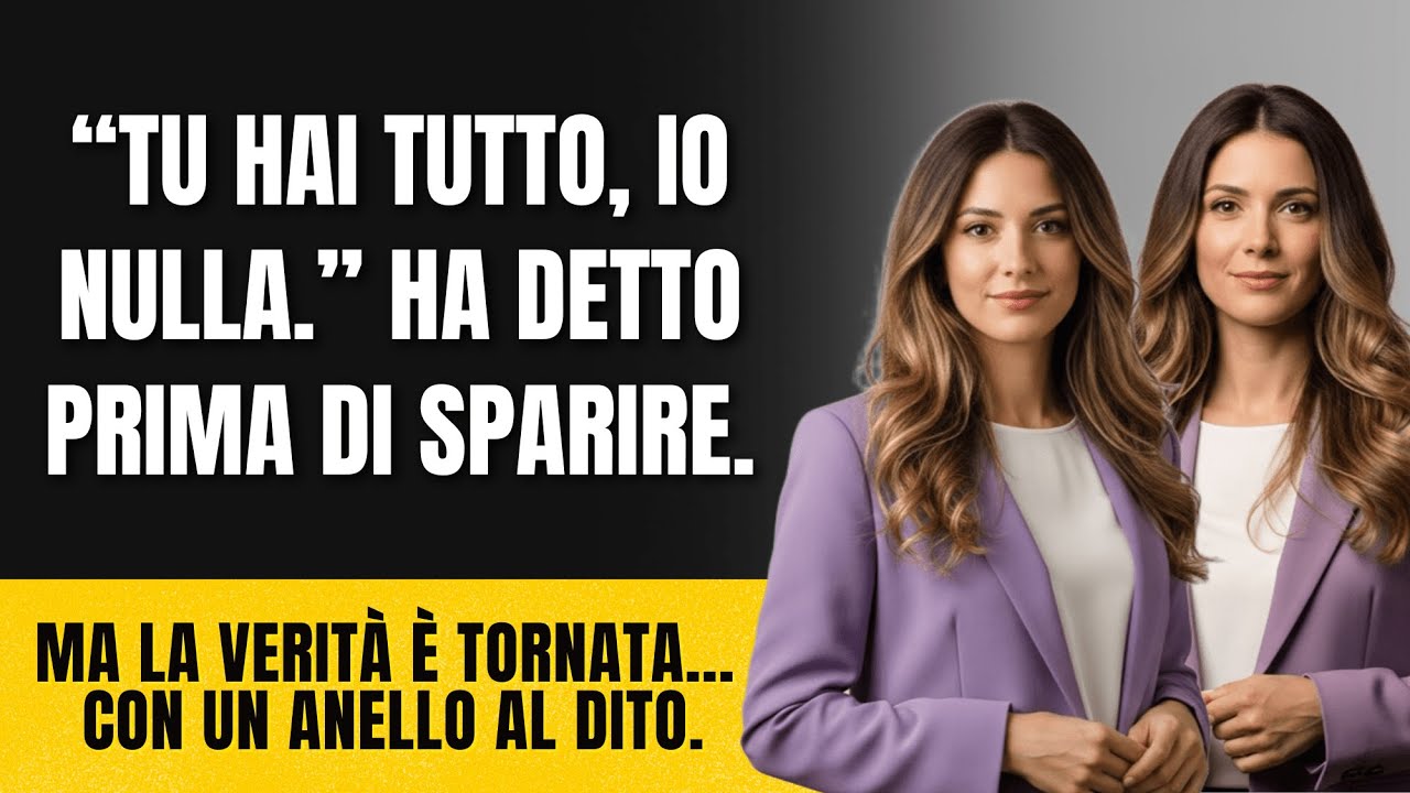 Mia sorella gemella mi ha sostituita — Ma non sapeva chi avrebbe firmato la fine del suo gioco