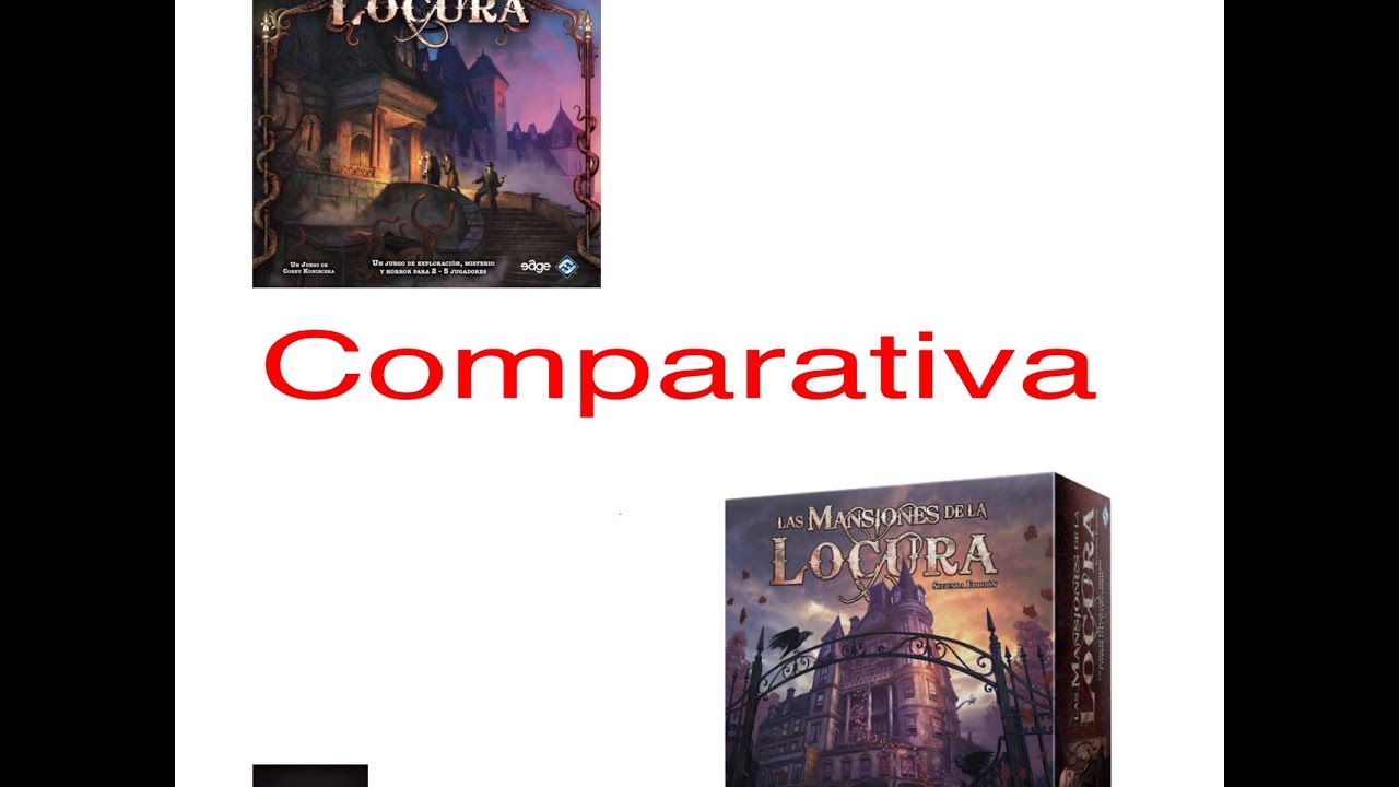 Comparativa ediciones Mansiones de la Locura por El club del dado