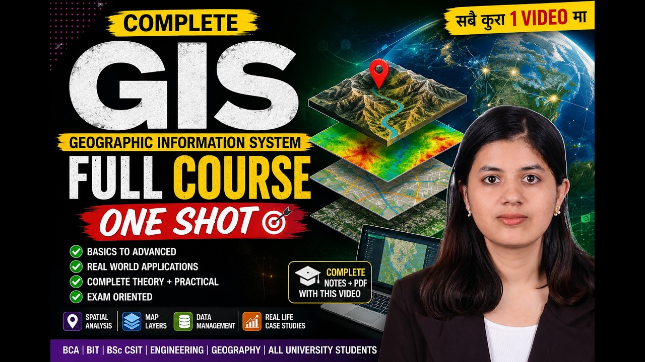 GIS Full Course in Nepali | Complete Geographic Information System (GIS) One Shot 2026 | BCA, Csit