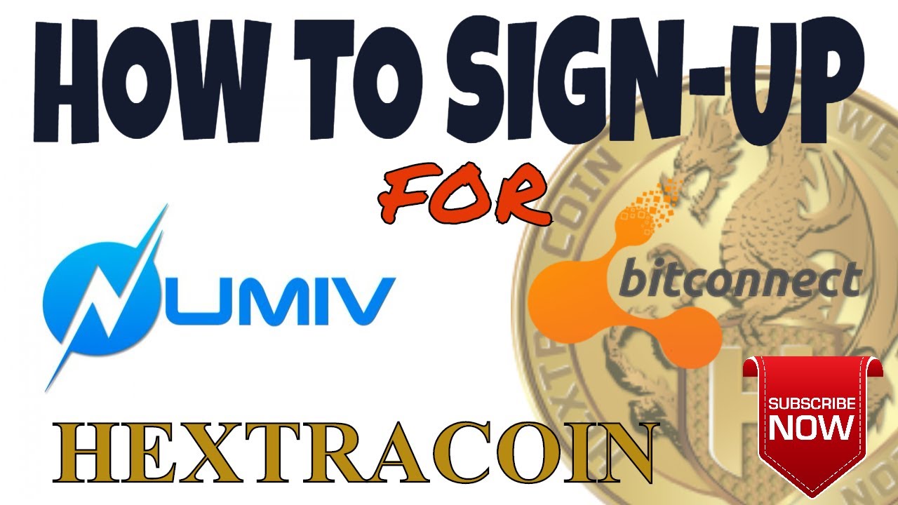 How To Sign Up For Bitconnect Numiv or Hextracoin