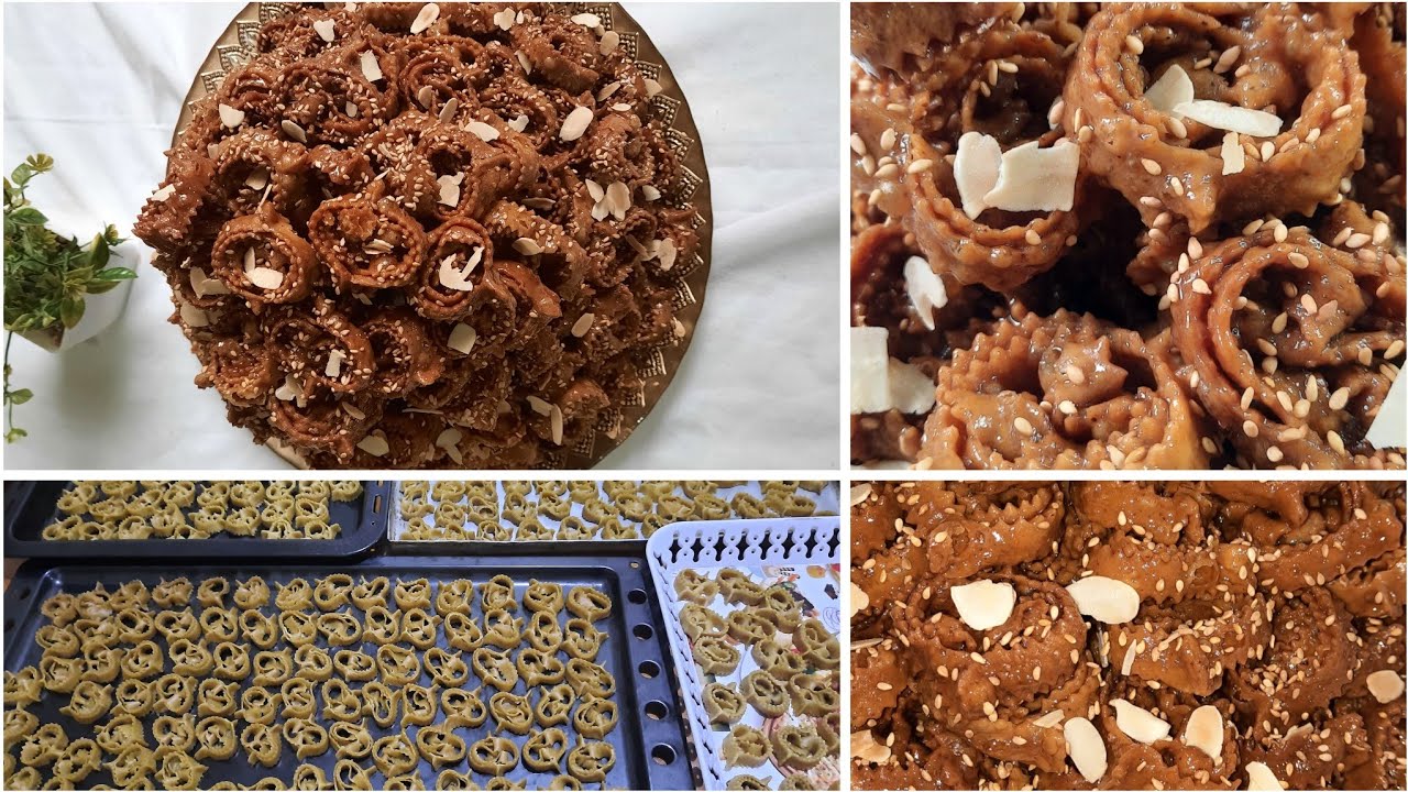 شباكية مقومة 👌كتجي معلكة.وشاربة العسل🍯مع اسهل طريقة تشباك .