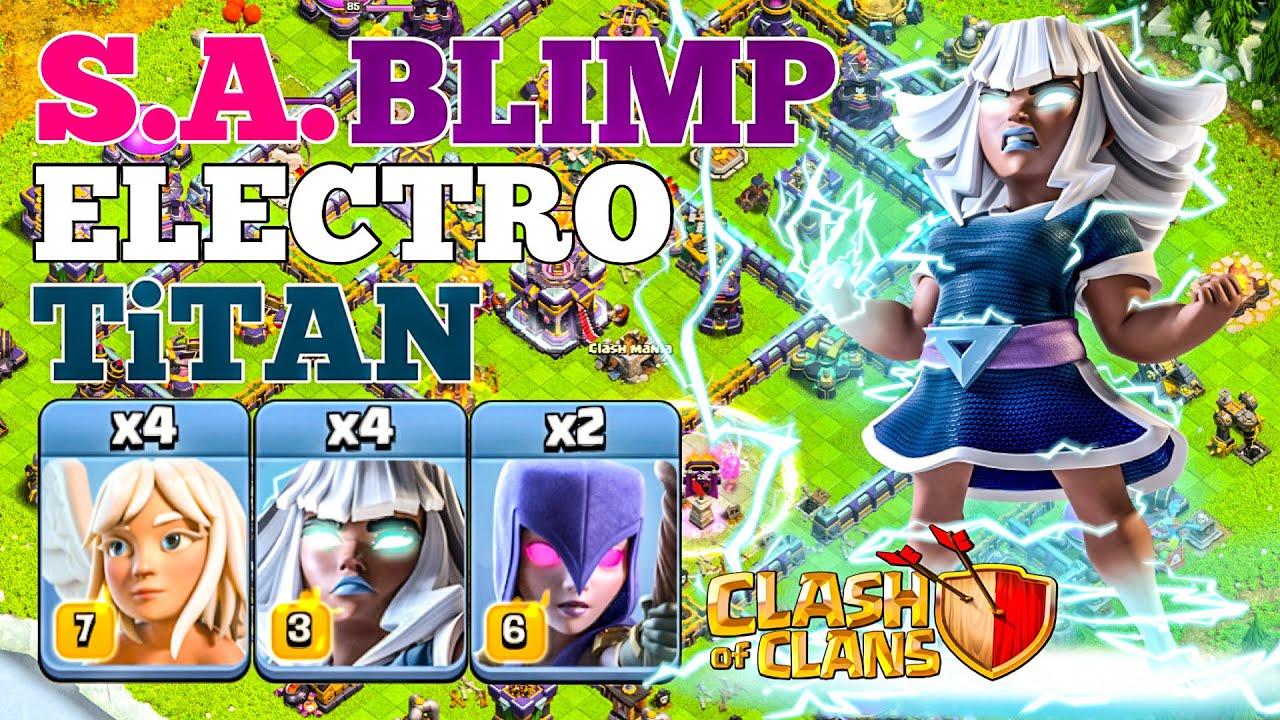 TH15 Super Archer Blimp Electro Titan Smash: Devastating Legend League Attacks! Clash of Clans