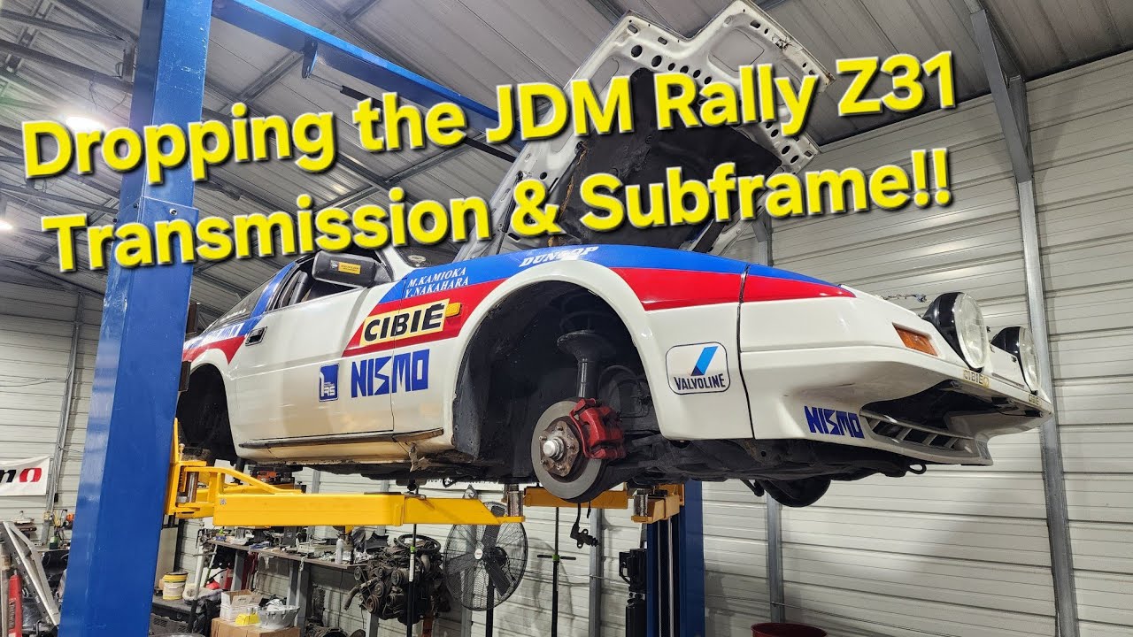 1983 JDM Z31 Rally Car - Transmission and Subframe Drop!!