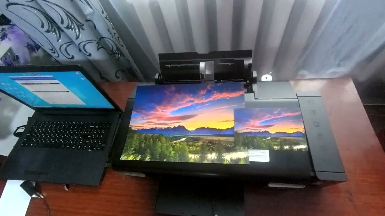 Ремонт принтера EPSON L800, прочистка датчиков и печатающей головки.