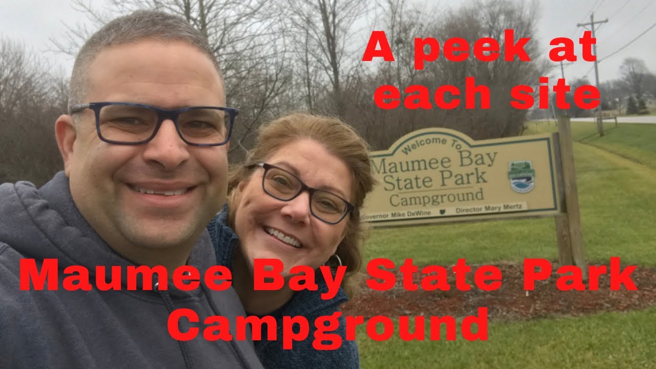 Maumee Bay State Park Campground, Oregon, Ohio. Drive thru of each campsite #rvlife #werv #rockwood