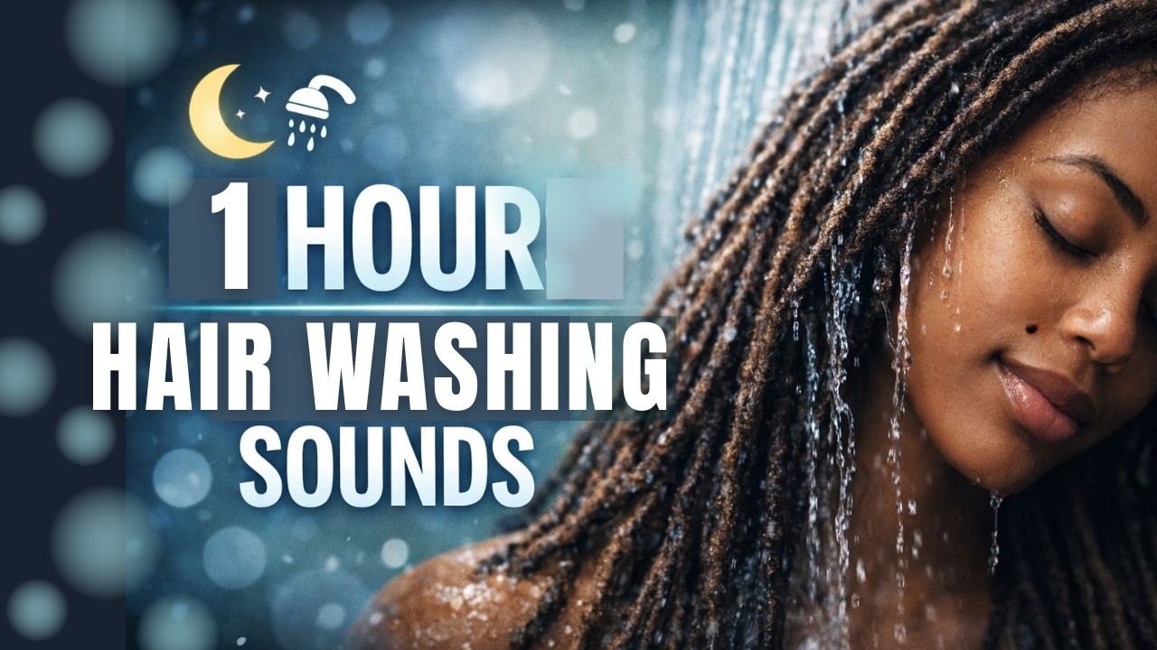 Washing My Locs ASMR for Deep Sleep & Relaxation | 4 Hours of Relaxing Shower Sounds 🚿