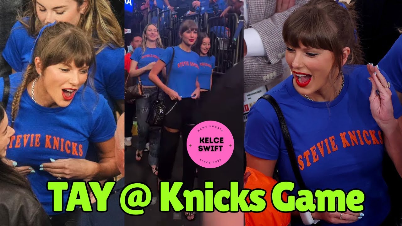 Taylor Swift SURPRISES Fans as she ARRIVES at Knicks vs Spurs Game 4 without Travis Kelce