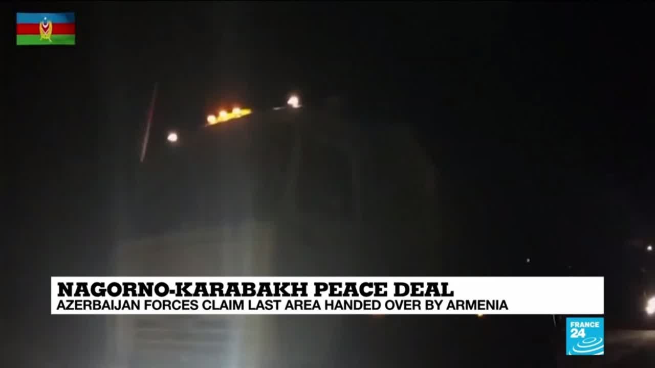 Azerbaijan rolls into Lachin district, the last area ceded by Armenia