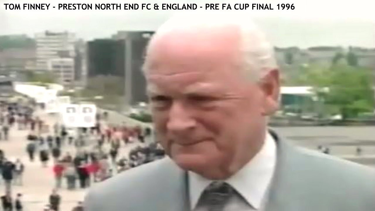 TOM FINNEY PRE CUP FINAL 1996 - PRESTON NORTH END FC & ENGLAND