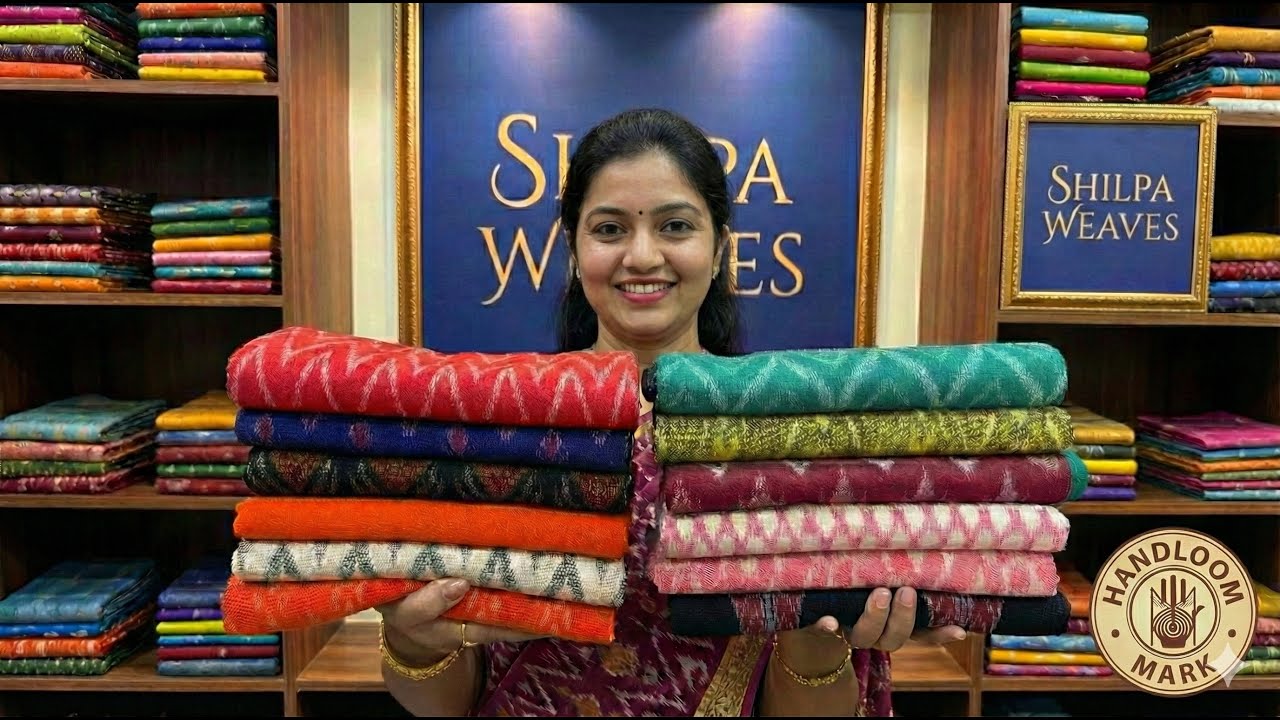 #PochampallySaree #IkkatSaree #PochampallyIkkat #HandloomSaree #IndianHandlooms #CottonSaree #Ikat