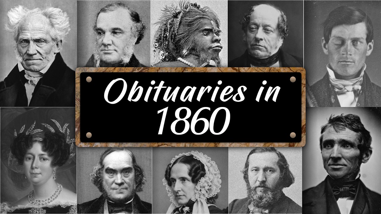 Obituary: Famous Faces WE LOST in 1860
