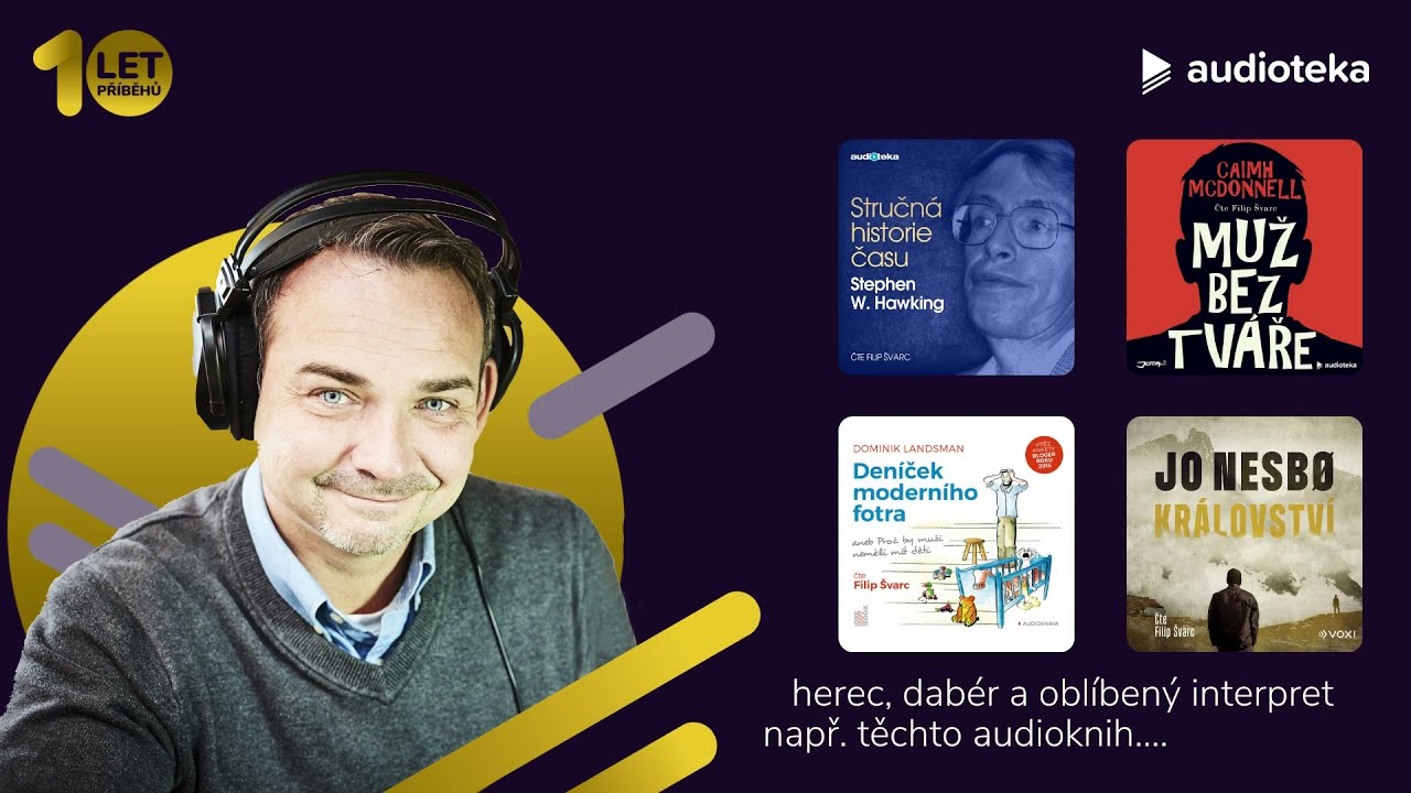 Filip Švarc odpovídá na narozeninové otázky | #Audioteka #10letPříběhů