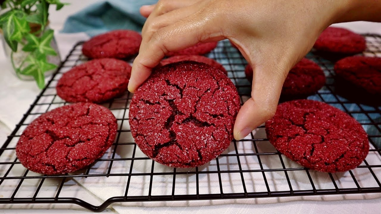 Red Velvet Sugar Cookies | No Chill Needed | Small Batch Cookie Recipe