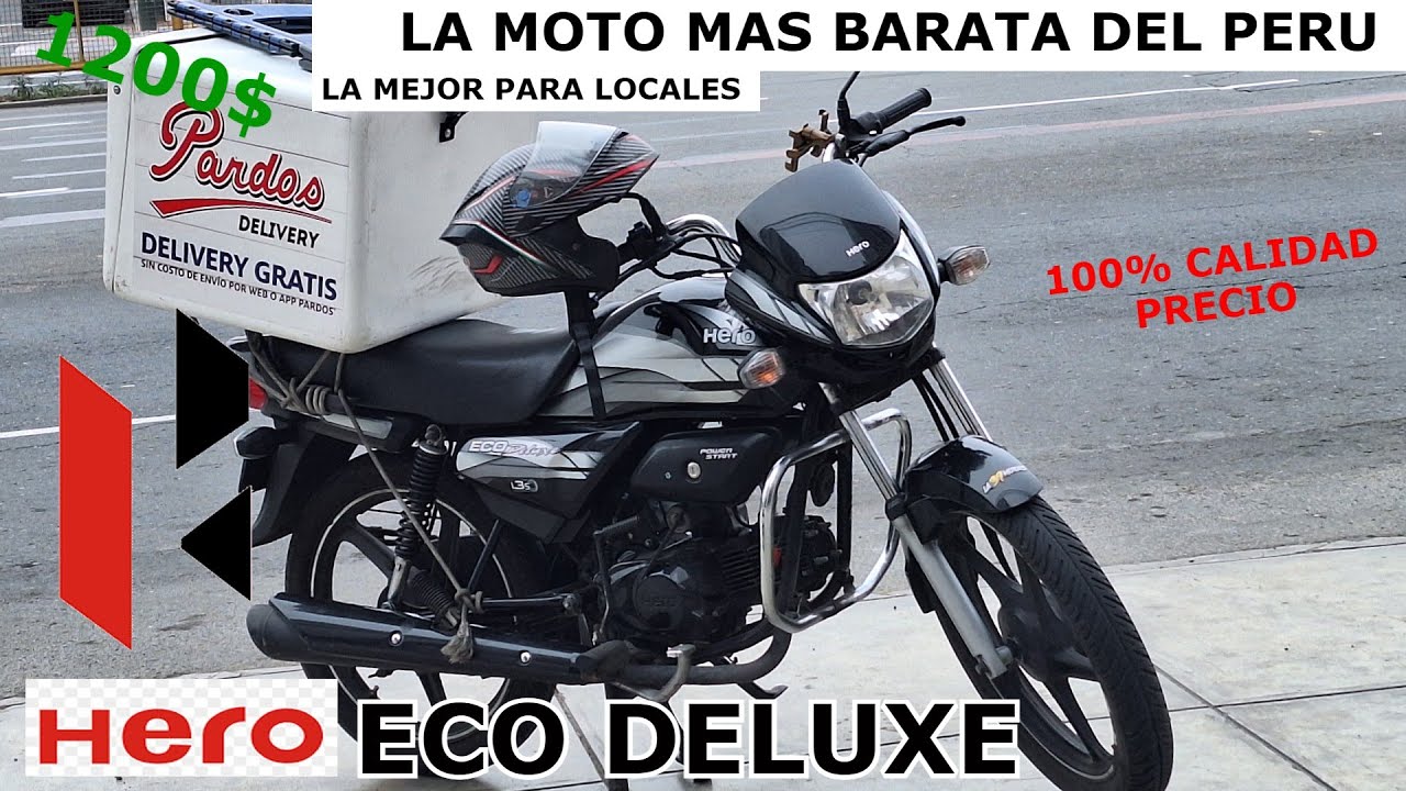 LA MOTO MAS AHORRATIVA DEL PERU, Hero eco deluxe. LA MEJOR PARA DELIVERYS Y LOCALES