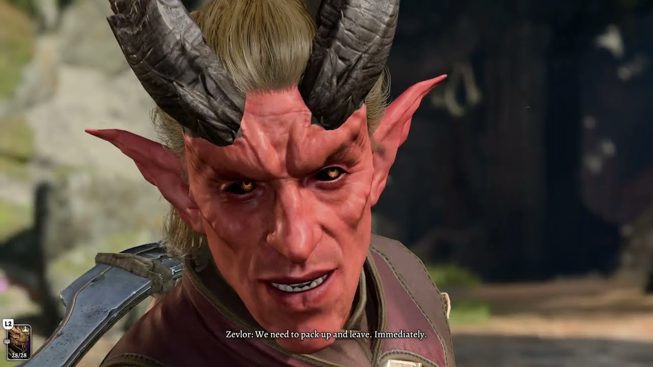Baldur's Gate 3 - Act 1 Find a Cure: Zevlor Punches Aradin at Emerald Grove: Dark Urge Dragonborn