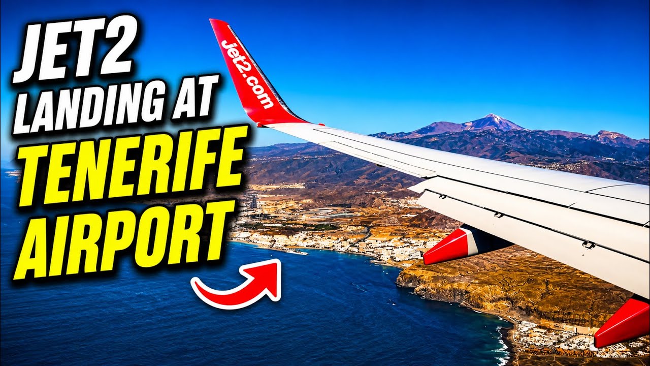 Onboard Jet2 Boeing 737-800 (G-GDFY) Landing into Tenerife South (TFS) 09th Jan 2025