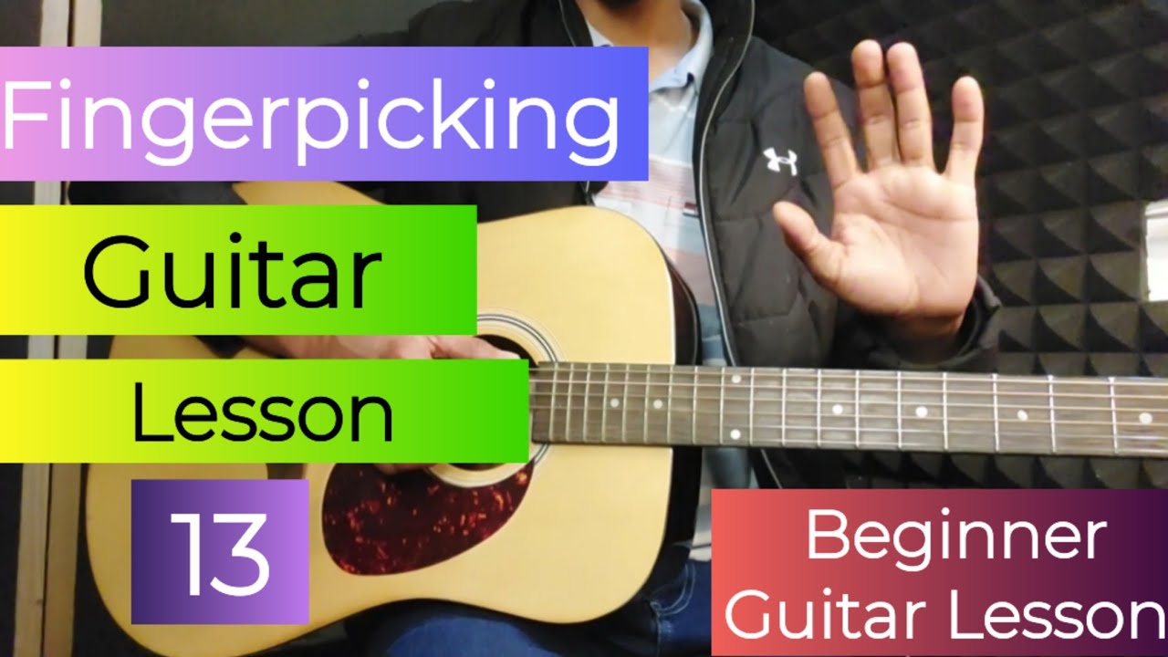 FingerPicking Guitar Lesson 13 | Beginner Guitar Lesson 13 | Guitar Tutorial | #muzzico 
