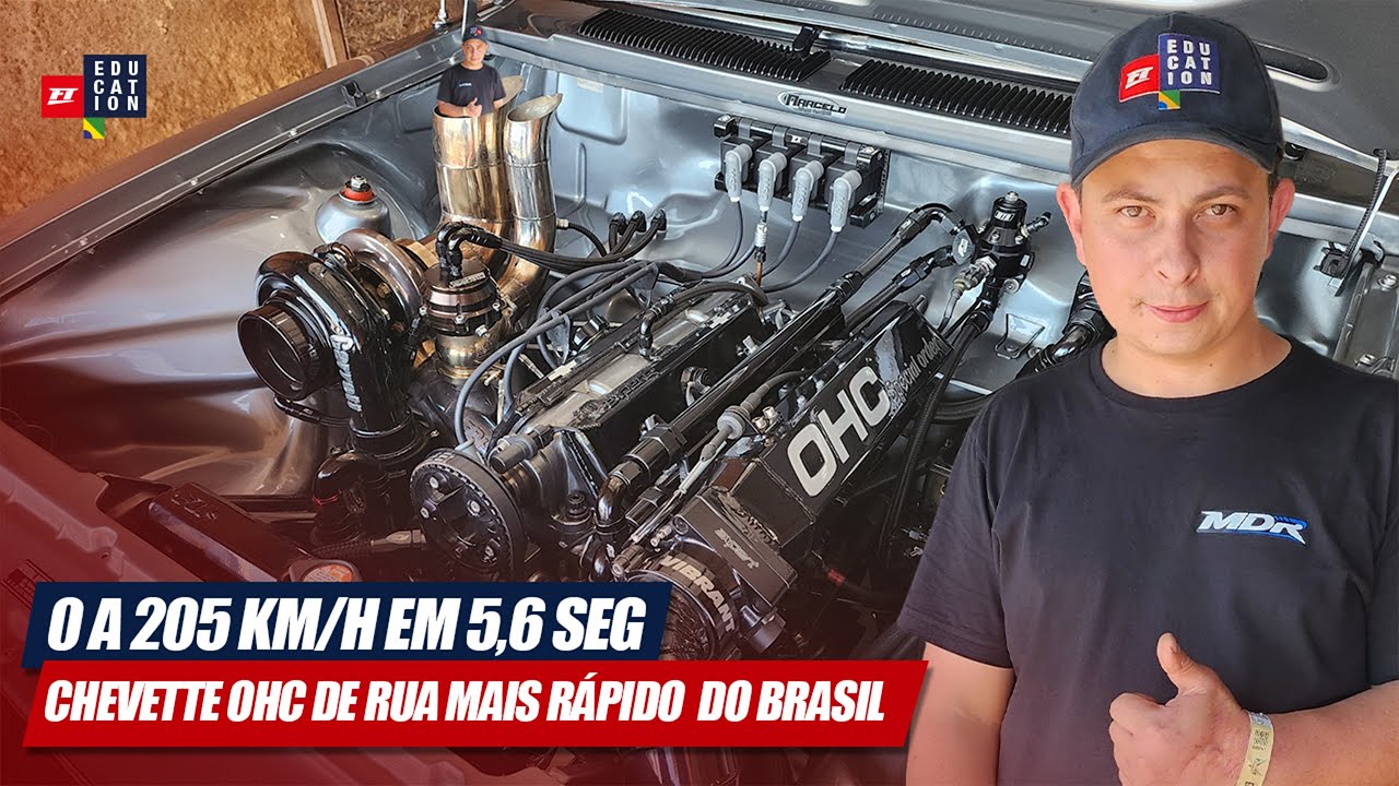 Chevette OHC de Rua Mais Rápido do Brasil: 0 a 205 km/h em Apenas 5,6 Segundos