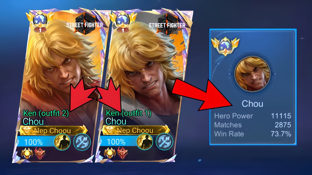 I TRY&lsquo;&rsquo;STREET FIGHTER CHOU KEN&rsquo;&rsquo;OUTFITS 1 AND 2 WHICH BEST SKIN??