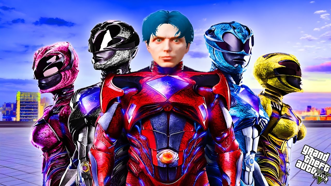 Power Rangers ‌တွေက ကျနော့်ကိုမွေးစားခဲ့တယ်/ Power Rangers in GTA V