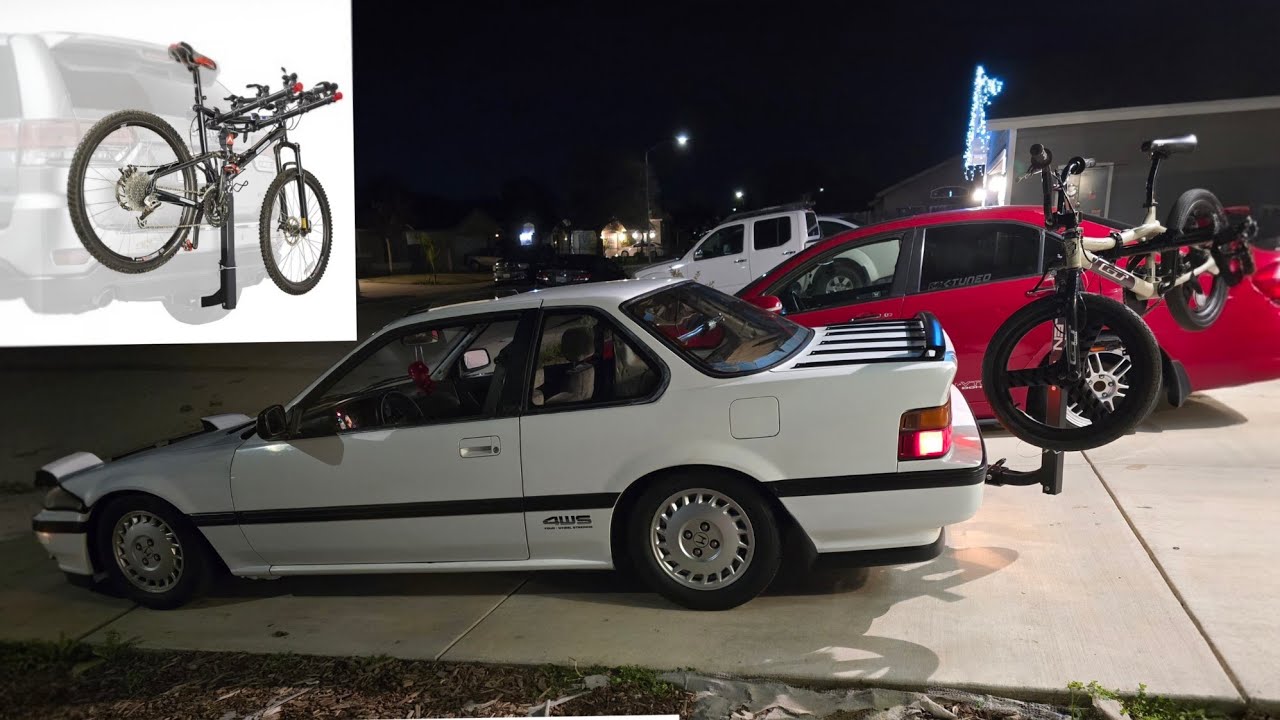 Installing trailer hitch and bike rack on 3rd Gen Honda Prelude 4ws 