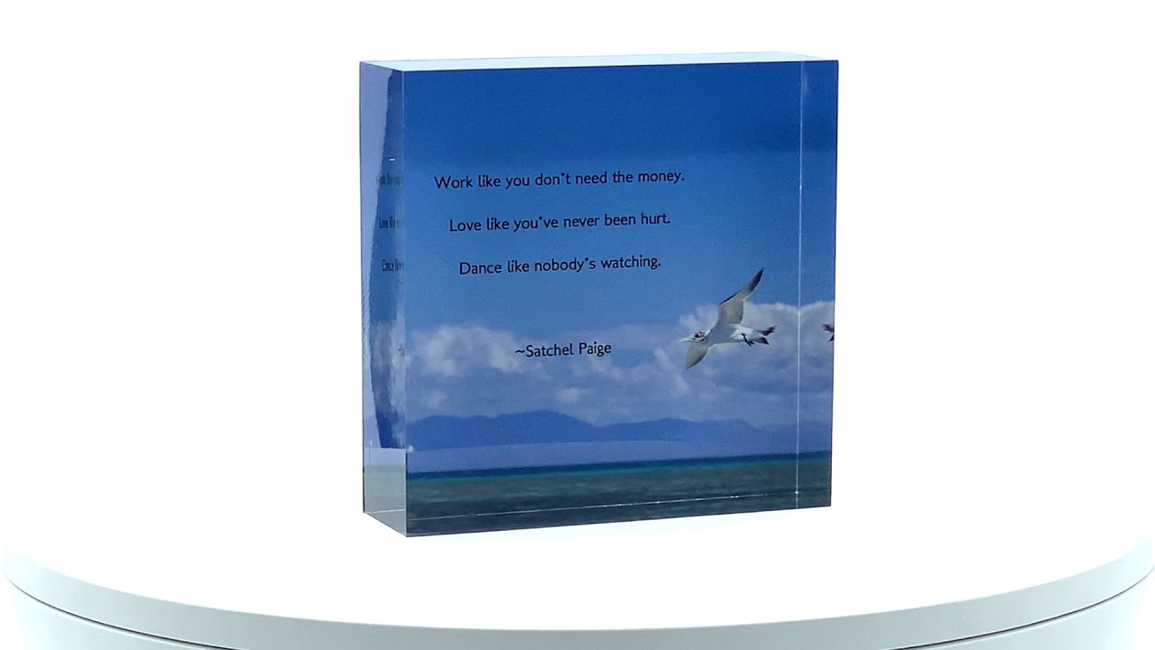 Office Block Acrylic Block 10 x 10 x 3