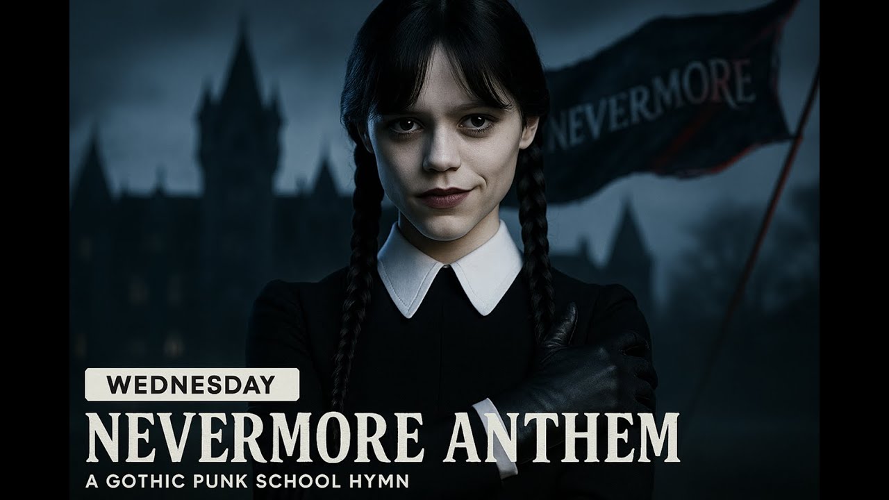 Nevermore Anthem (Wednesday Addams POV) - Gothic Punk Pop