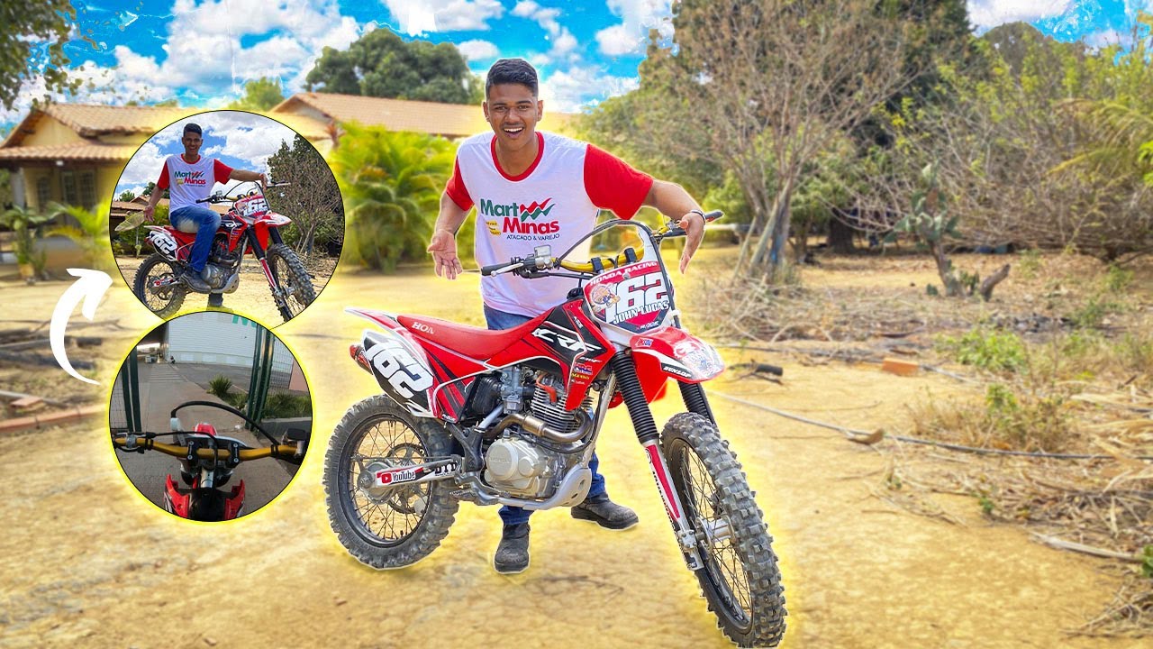 FUI PRO TRABALHO DE CRF 230 PELA PRIMEIRA VEZ 😱   *já cheguei acelerando a Crf* 🔥