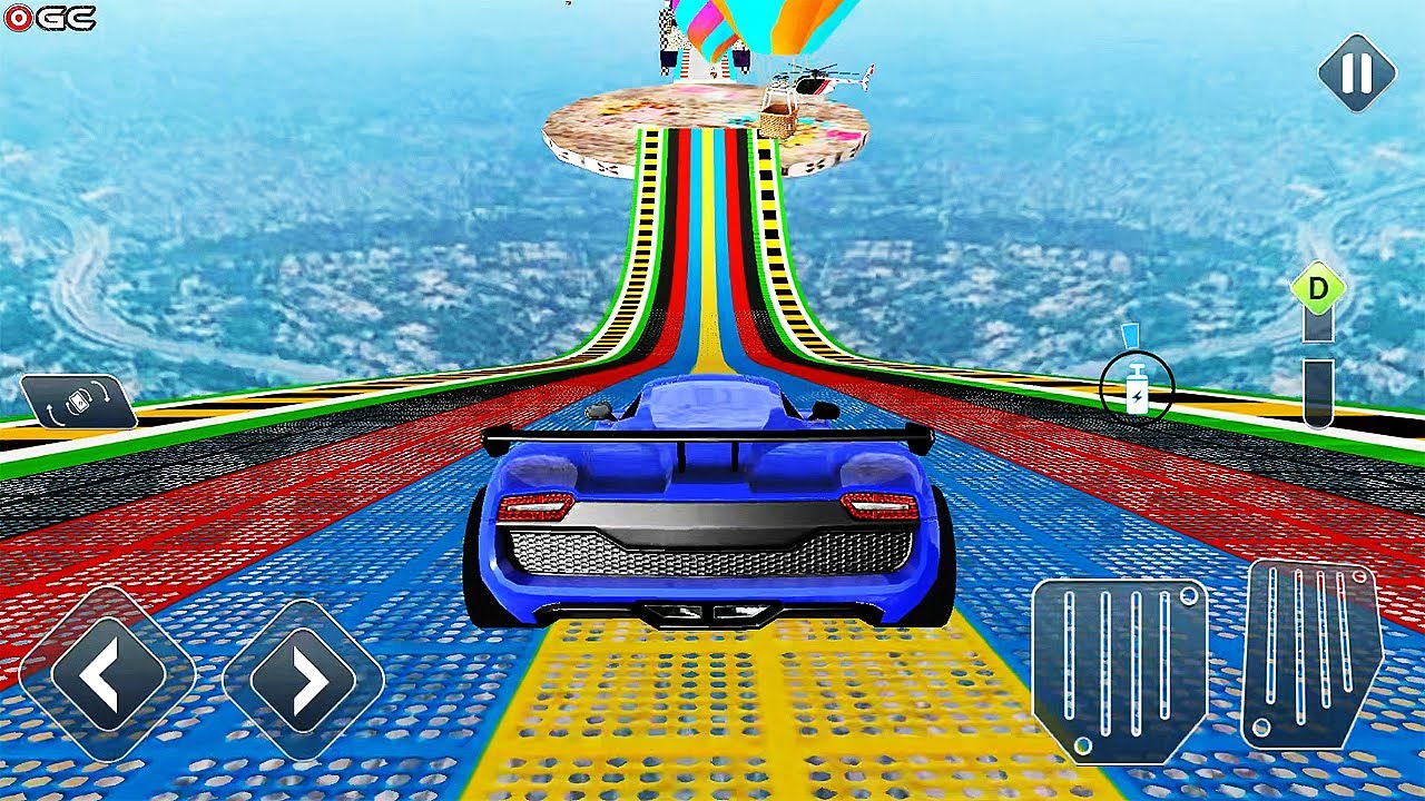 Crazy Car Stunts Driving - New Car Games 2021 - Impossible Mega Ramp - Android GamePlay