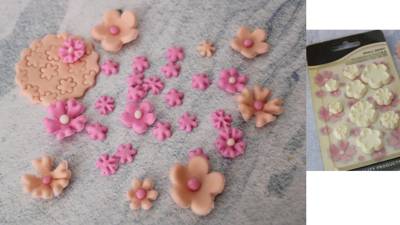 How to use fondant flower cutter set