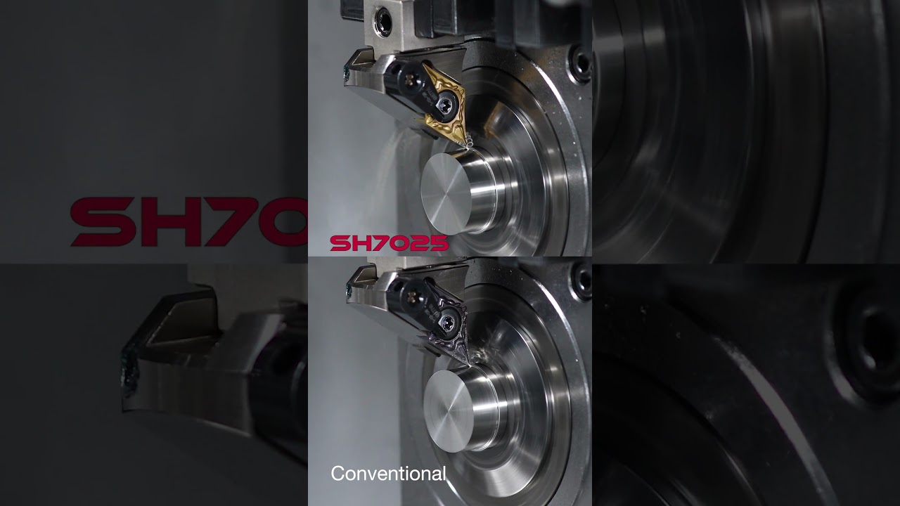 SH7025 - New insert grade for high surface quality! #cnc #machine #tools
