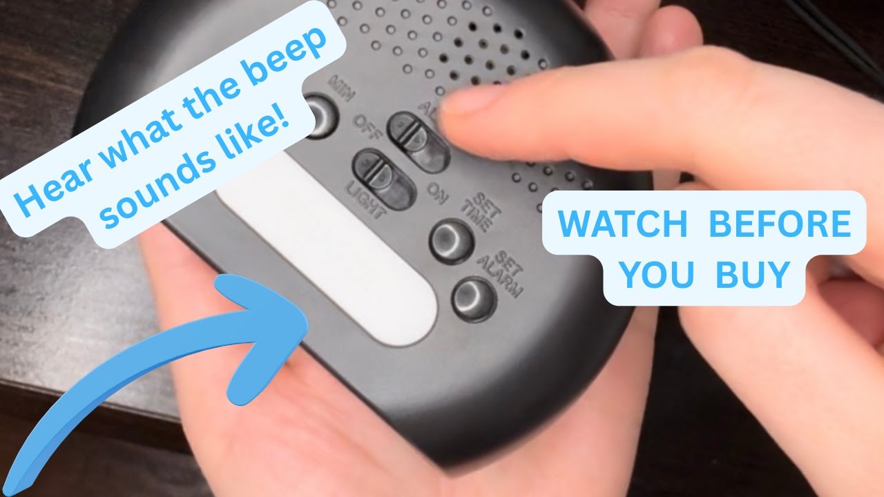 Listen to the beep! Small Alarm Clock | Amazon Basics