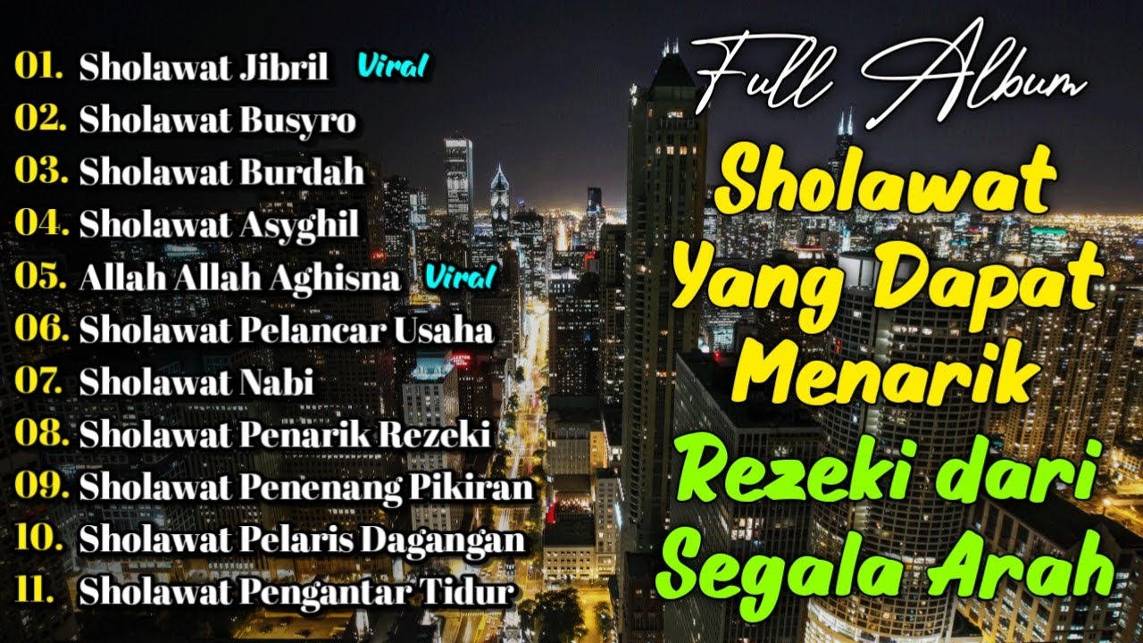 KUMPULAN SHOLAWAT PENARIK REZEKI TERBARU 2026 | Sholawat Jibril, Sholawat Busyro, Nariyah, Asyghil