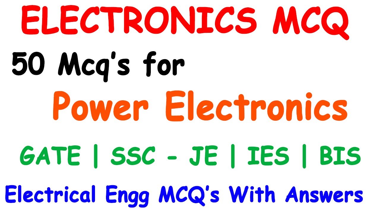 power electronics mcq | Electrical Engineering Mcq's | Electronics mcq | EEE MCQ's
