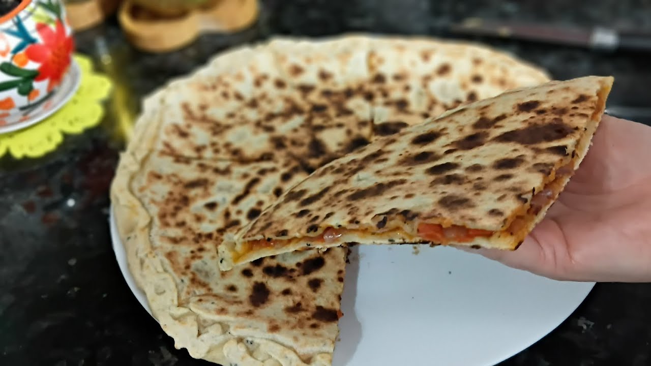 وصفة الكسرة المحشية بعجينة ناجحة 100%والبنة خرافية🤤