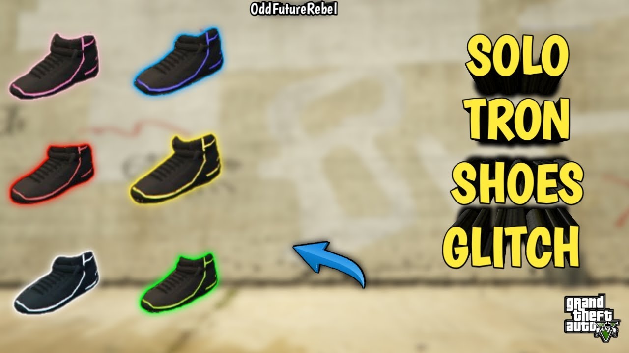 EASY *SOLO* GET ANY COLOR TRON SHOES GLITCH IN GTA 5 ONLINE