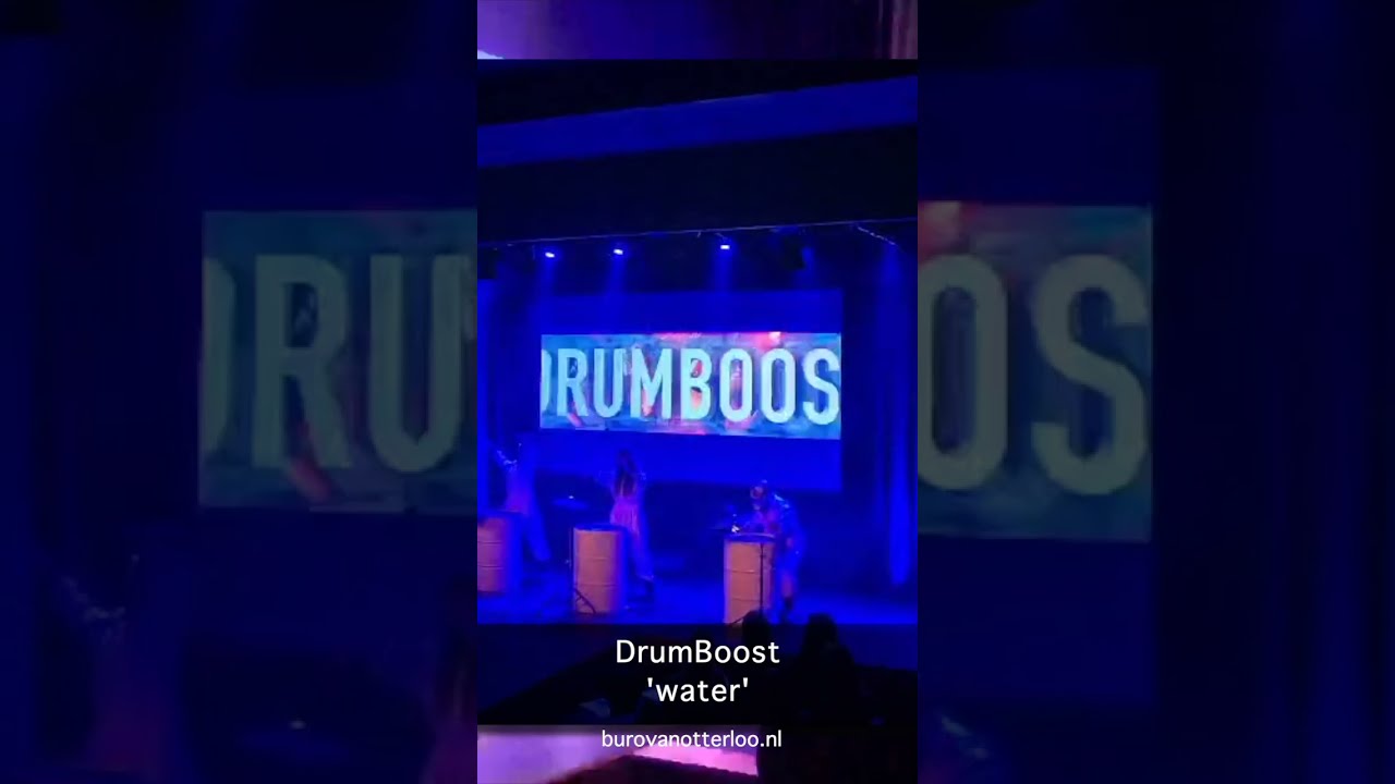 DrumBoost Percussie show act - thema water met visuals