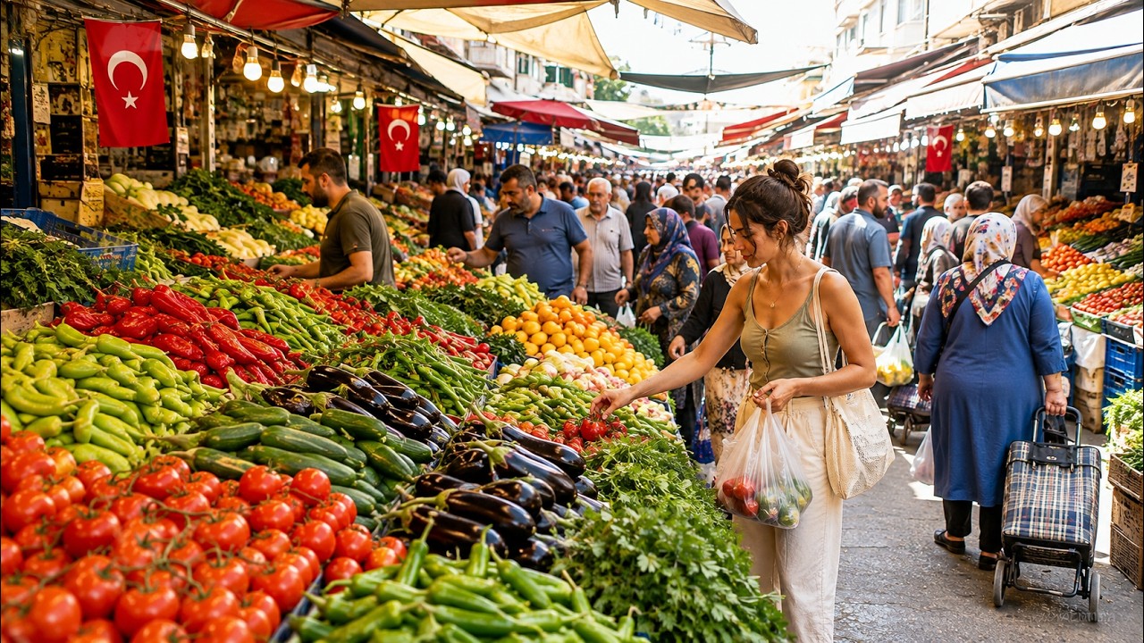 ISTANBUL TURKEY 2026 4K MARKET TOUR | Fresh Fruits & Vegetables, Latest Prices, Local Shopping