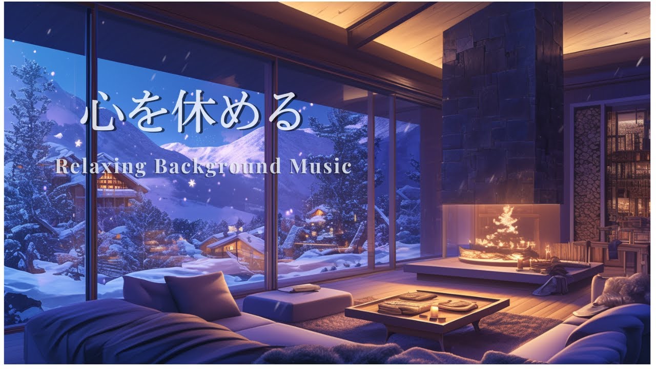【夜の癒しBGM】雪の夜、心をほどく時間 | Relaxing Background Music | 睡眠・リラックス・勉強・作業用BGM