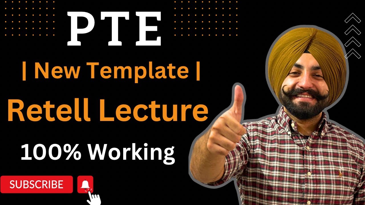 PTE Retell Lecture New Template after 4th November changes, 100% working ( Gurwinder Sir )
