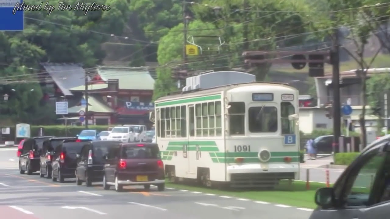 Trams in Kumamoto, Japan 2013 熊本の路面電車
