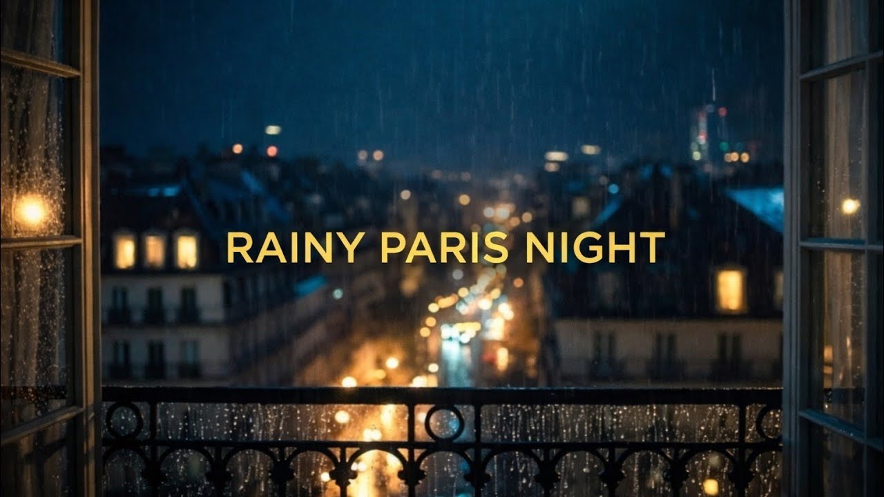 Heavy Rain in Paris Apartment – Relaxing City Sleep Sounds #rain #cozynights #relax #france #asmr 