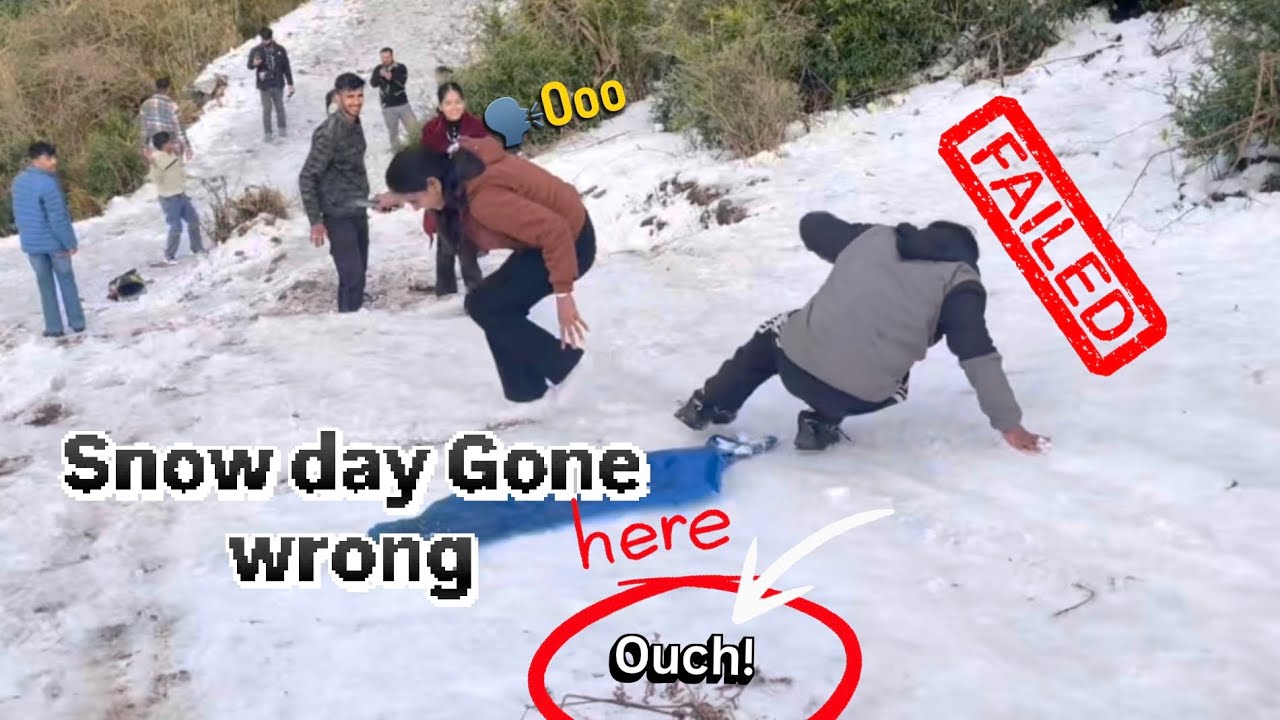 Ye kya hua snow me 😱 | snow day gone wrong 😑 
