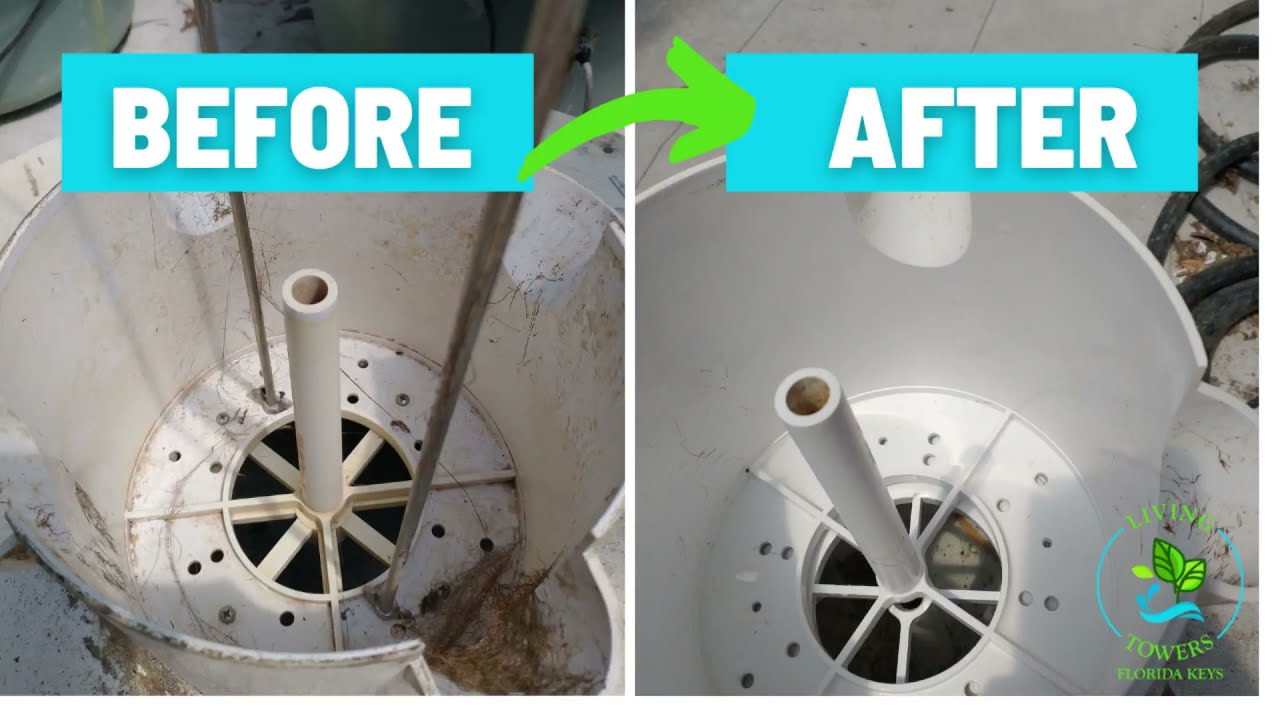 How to Clean your Tower Garden without scrubbing!