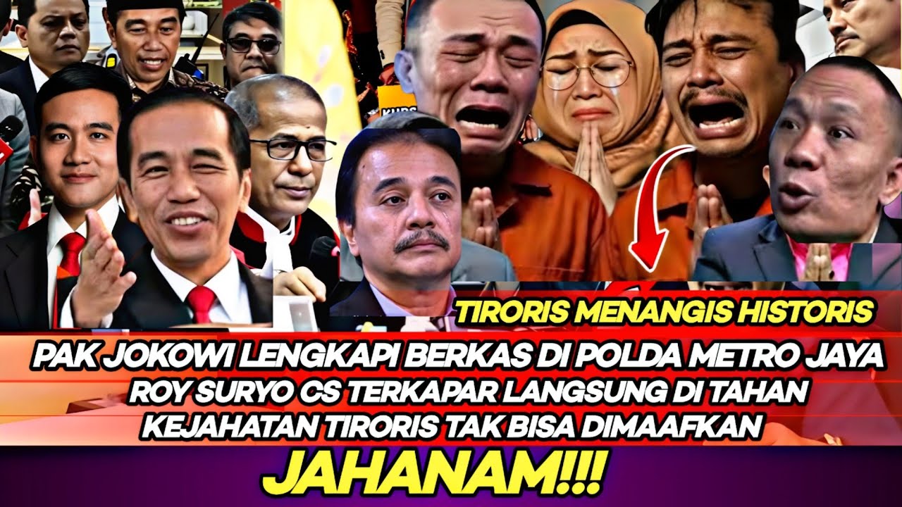 Pak Jokowi Lengkapi Berkas di Polda Roy Suryo Cs Panik Langsung di Tahan Dikejaksaan Sampai Terkapar