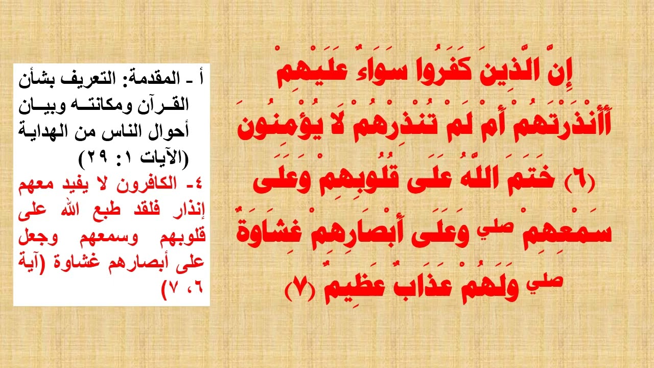 القرآن الكريم في 300 سياق موضوعي، سياق 1-تلاوة محمد صديق المنشاوي- فاتحة الكتاب والآيات 1: 20 البقرة