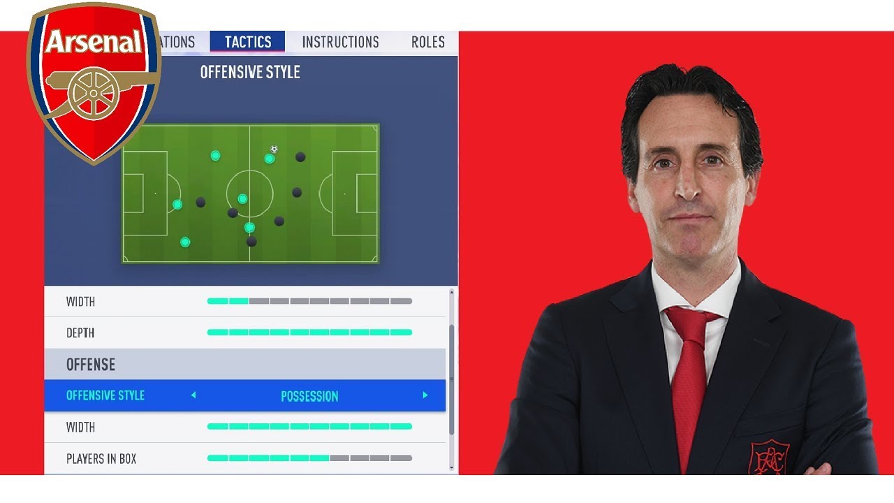 FIFA 19 CUSTOM TACTICS | HOW TO PLAY LIKE UNAY EMERY ARSENAL SYSTEM HD